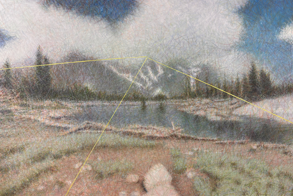 Норман Лето, Езеро Рейтрас, Масло върху платно 120x80cm, 2024