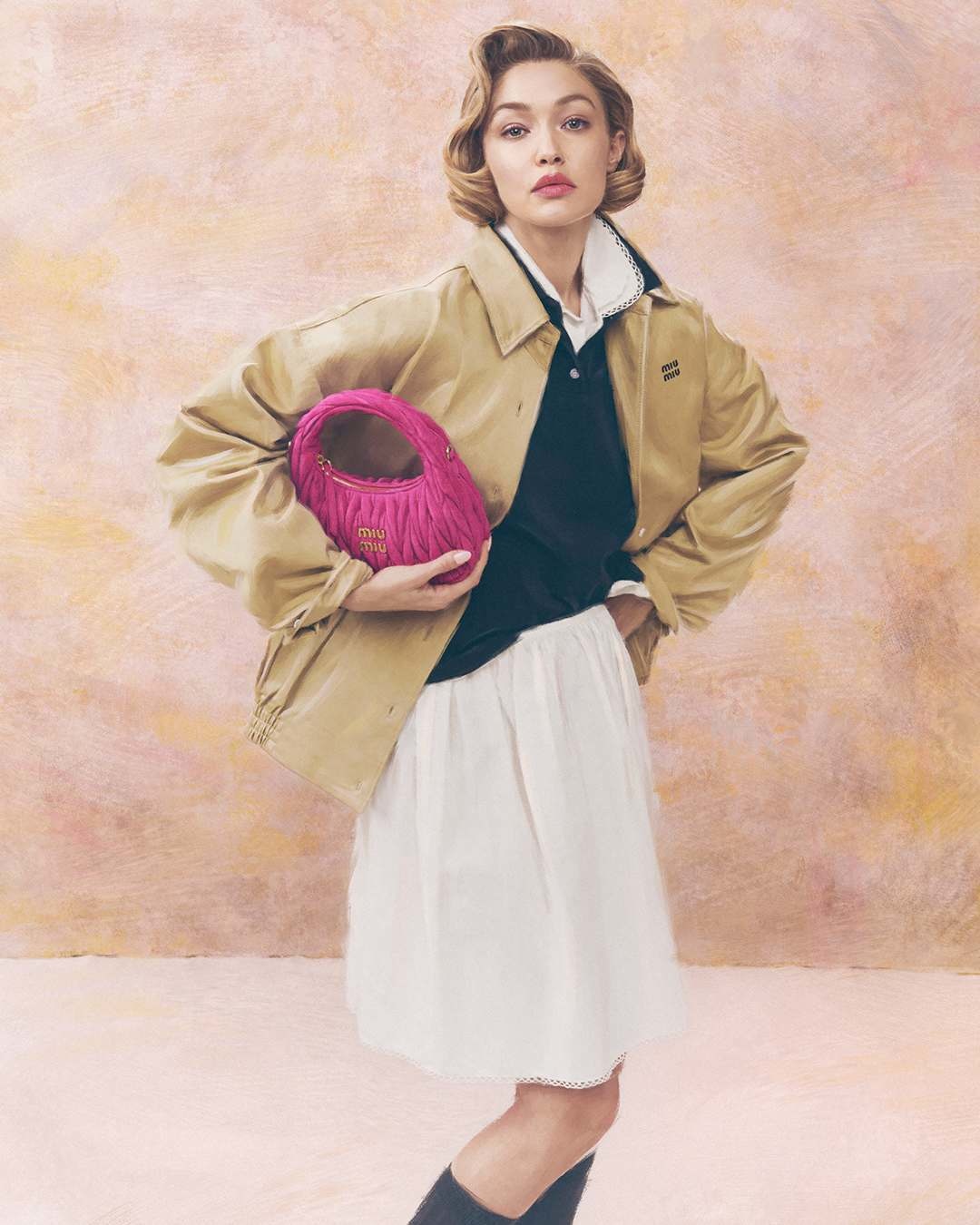 Най-новата кампания на Miu Miu с Джиджи Хадид3